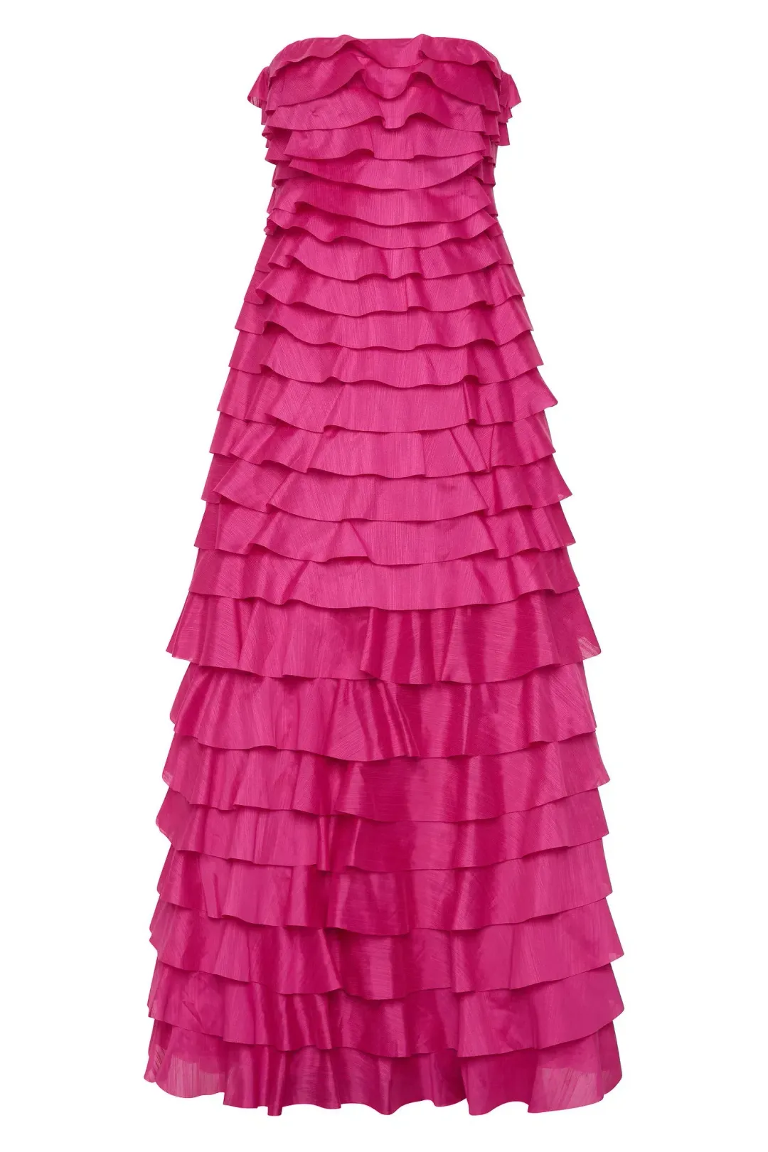  Aje Fleur Pleated Gown Pink Size 6  for rent on The Volte - main image