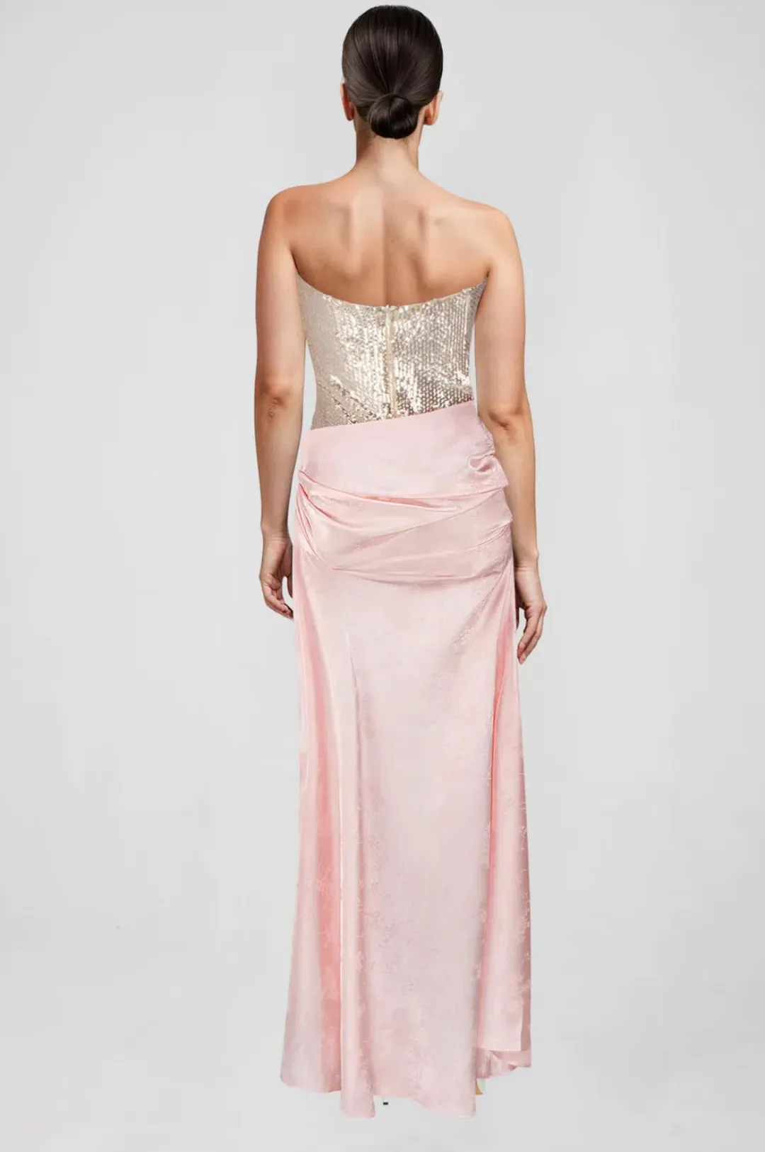 Atoir Clara Maxi Gown in Vintage Pink Size AU 12 for rent on The Volte - main image