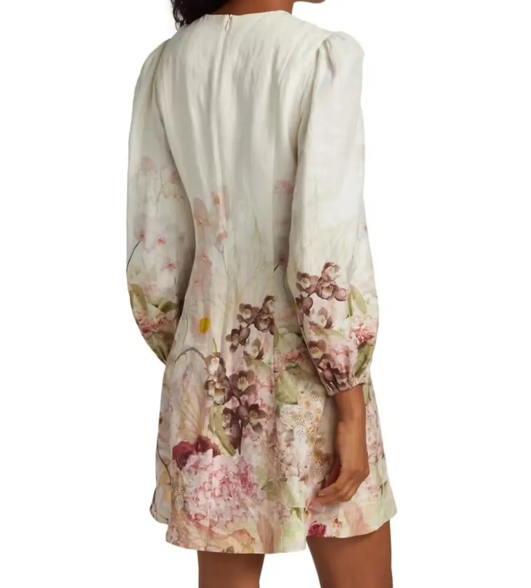 Zimmermann Dancer Hummingbird Mini Dress Multi Size 1/AU 10 for rent on The Volte - main image