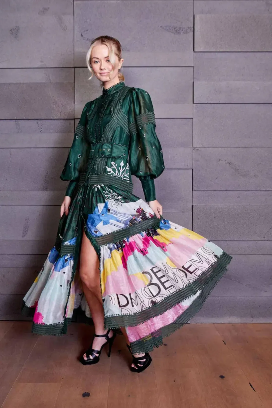 Mackenzie Mode Apres Ski Maxi Dress Multi Size US4 / AU 8 for rent on The Volte - main image