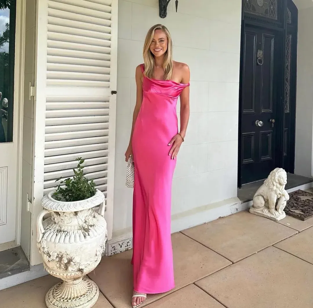Natalie Rolt Monika Gown Neon Pink Size 1 / AU 8 for rent on The Volte - main image