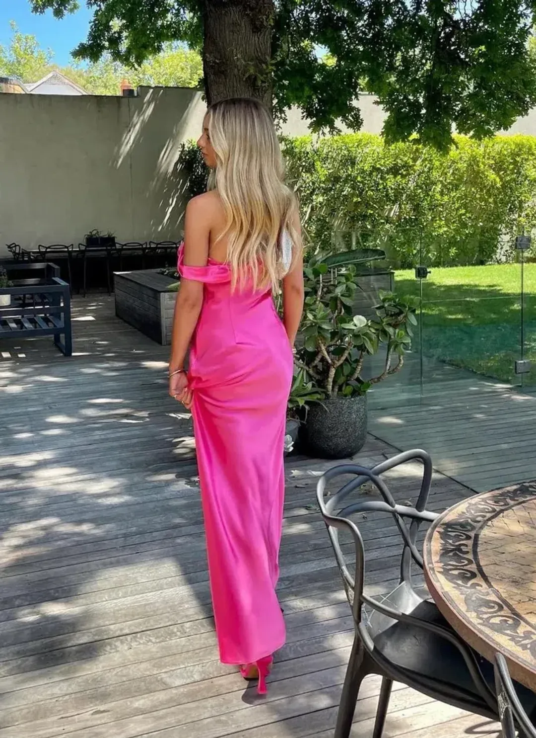 Natalie Rolt Monika Gown Neon Pink Size 1 / AU 8 for rent on The Volte - main image