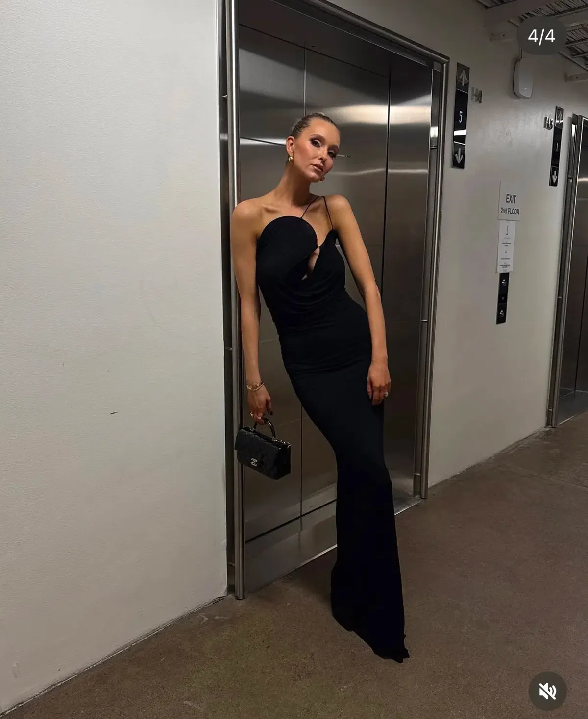 Christopher Esber Wave Coil Maxi Dress Black Size 8 - Image 4