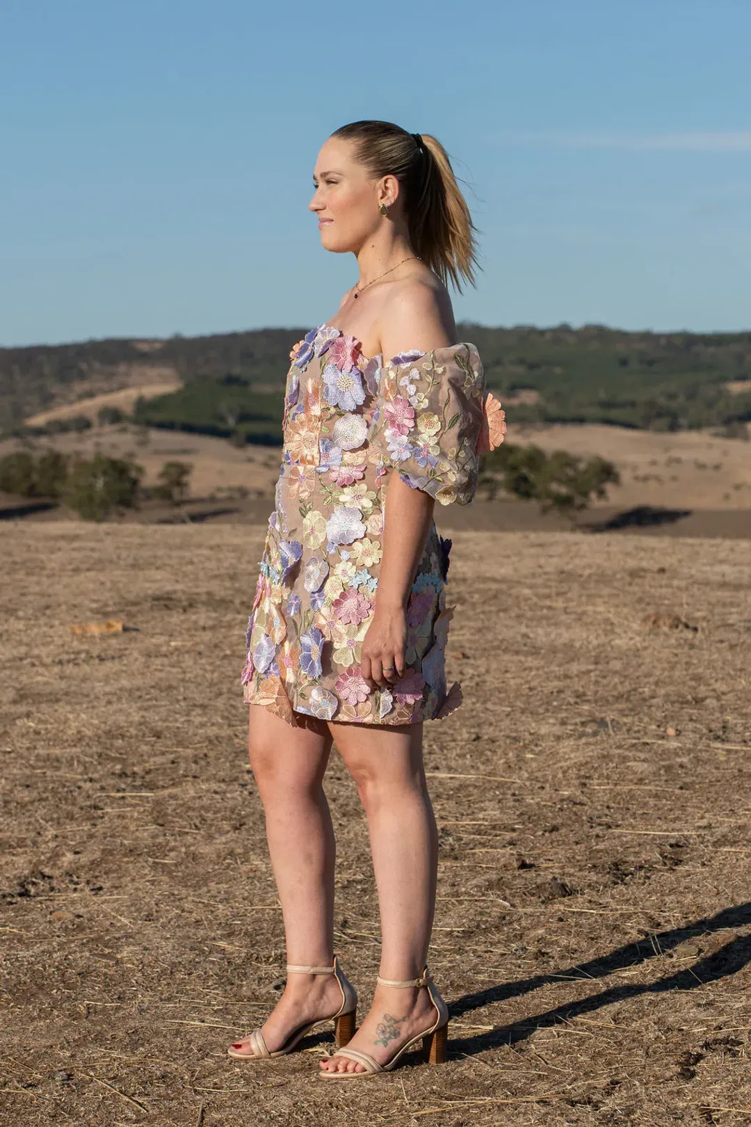 Elliat Perry Embellished Mini Dress in Purple Size L / AU 12 for rent on The Volte - main image