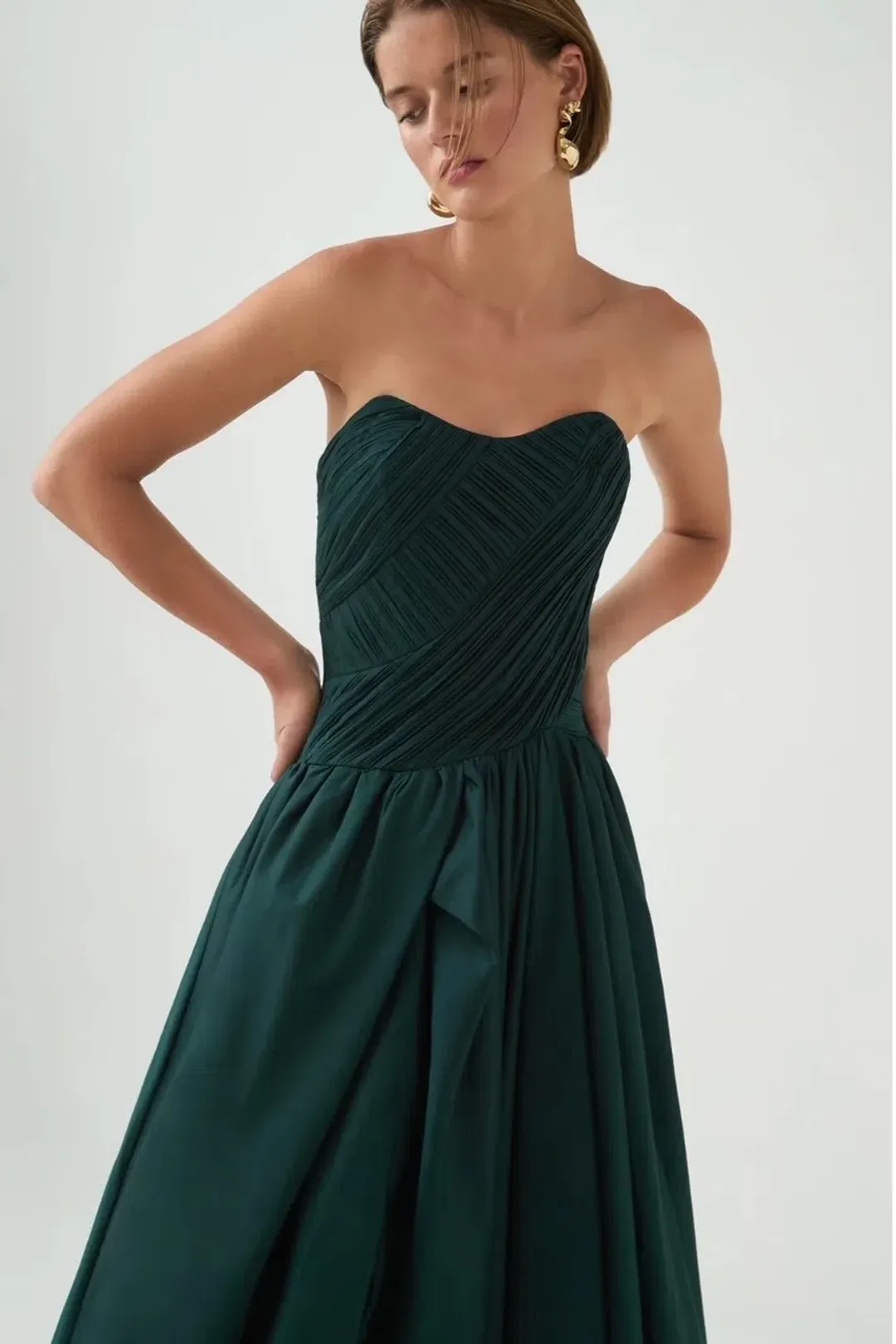 Aje Spatial Maxi Bonsai Green Size XXS/AU 4 for rent on The Volte - main image