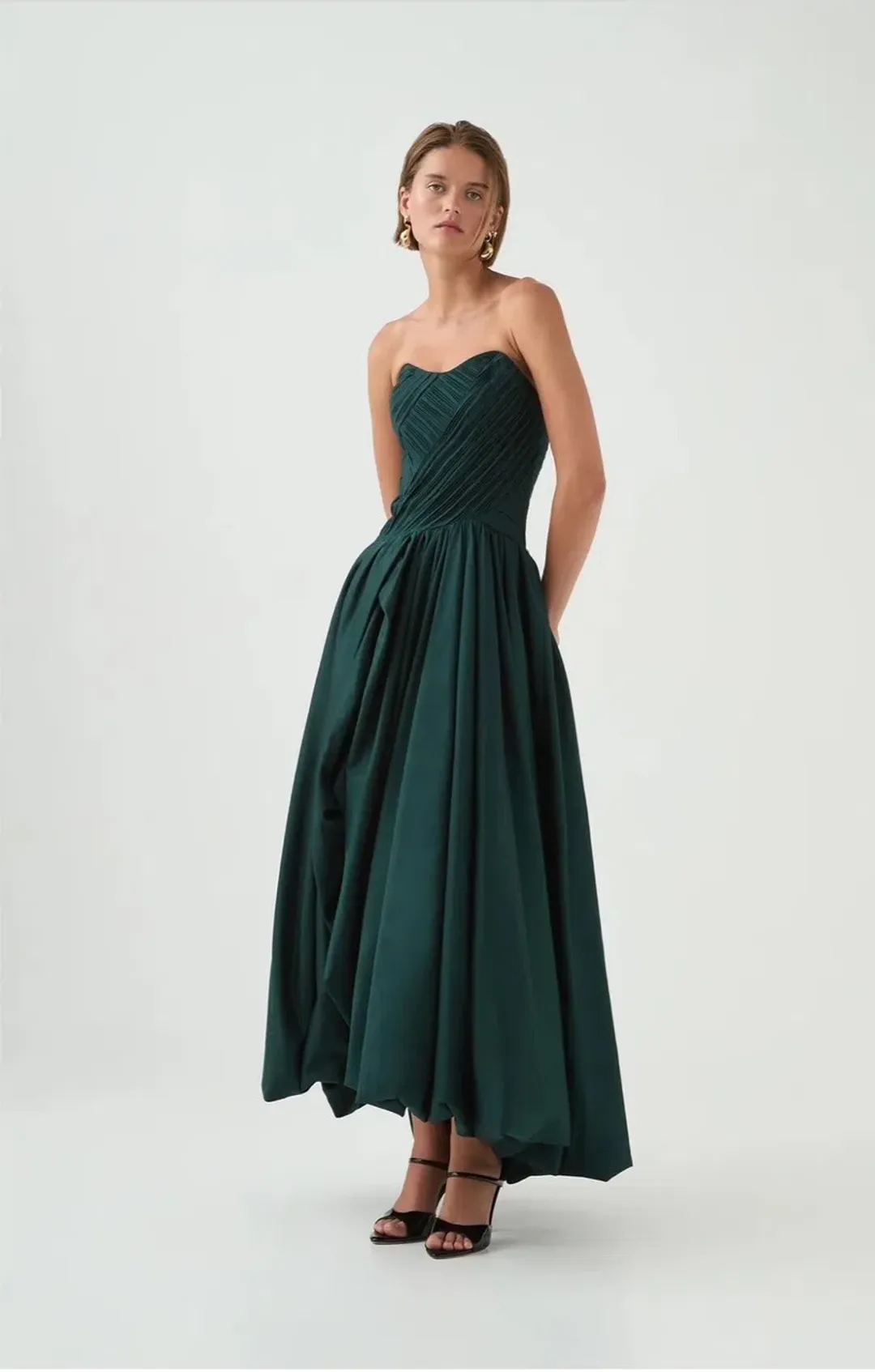 Aje Spatial Maxi Bonsai Green Size XXS/AU 4 for rent on The Volte - main image