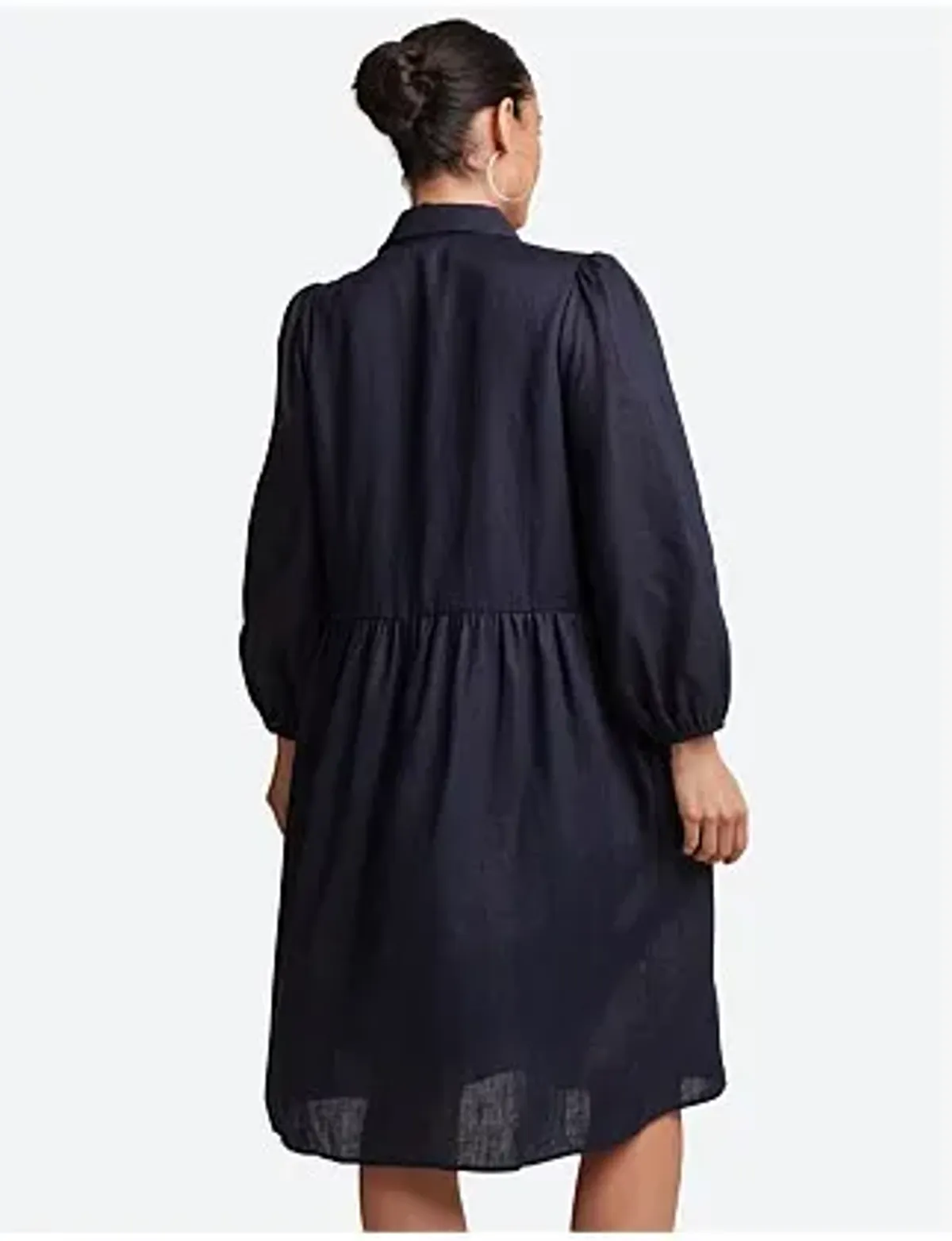 Eb&ive Studio Midi Shirt Dress Navy Size S/ AU 8 - Image 4