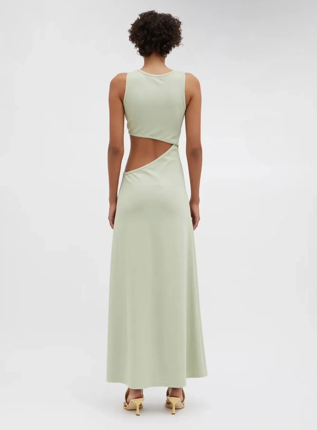 Christopher Esber Stone Cavern Tank Maxi Dress in Pistachio Size 10 - Image 3
