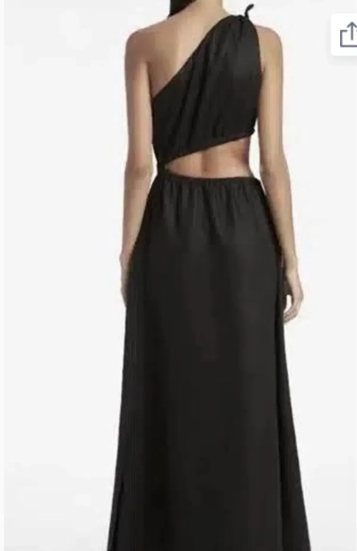 Sir The Label  Blanche Asymmetrical Gown Black Size 10 - Image 3