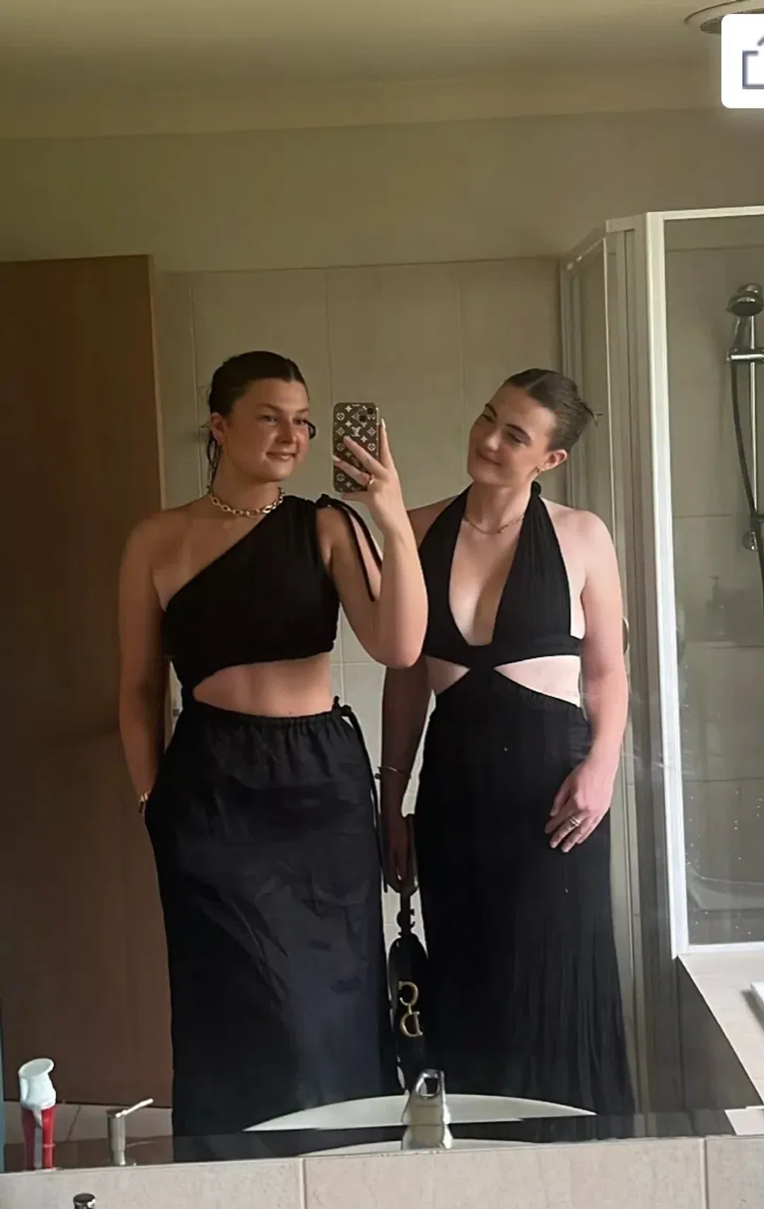 Sir The Label  Blanche Asymmetrical Gown Black Size 10 for rent on The Volte - main image