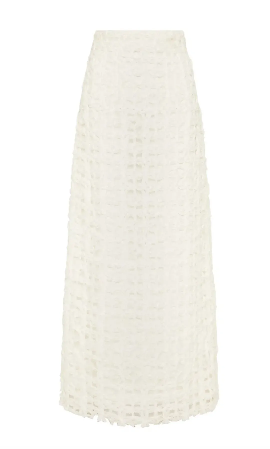 Aje Quintette Textured Midi Skirt and Bralette Set in Ivory Size 12 for rent on The Volte - main image