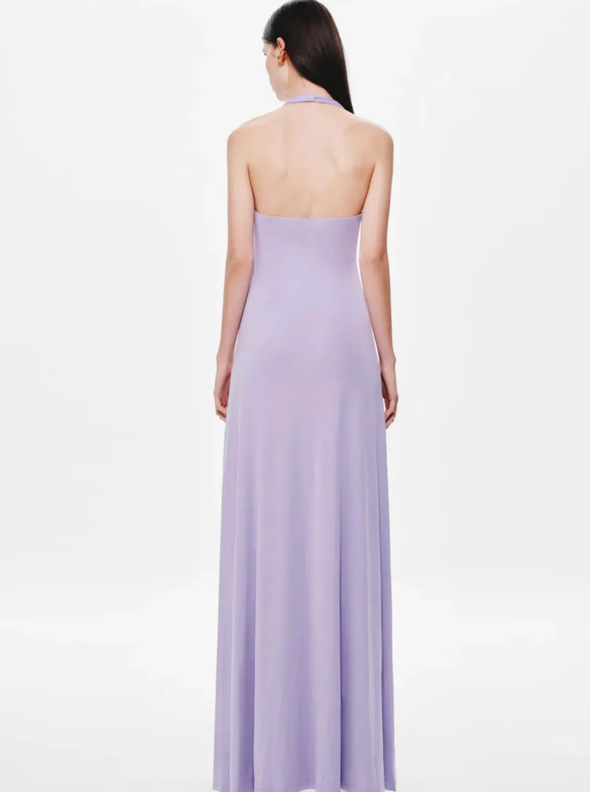 MISHA Jennifer Cupro Maxi Dress Lilac Size 6 - Image 3