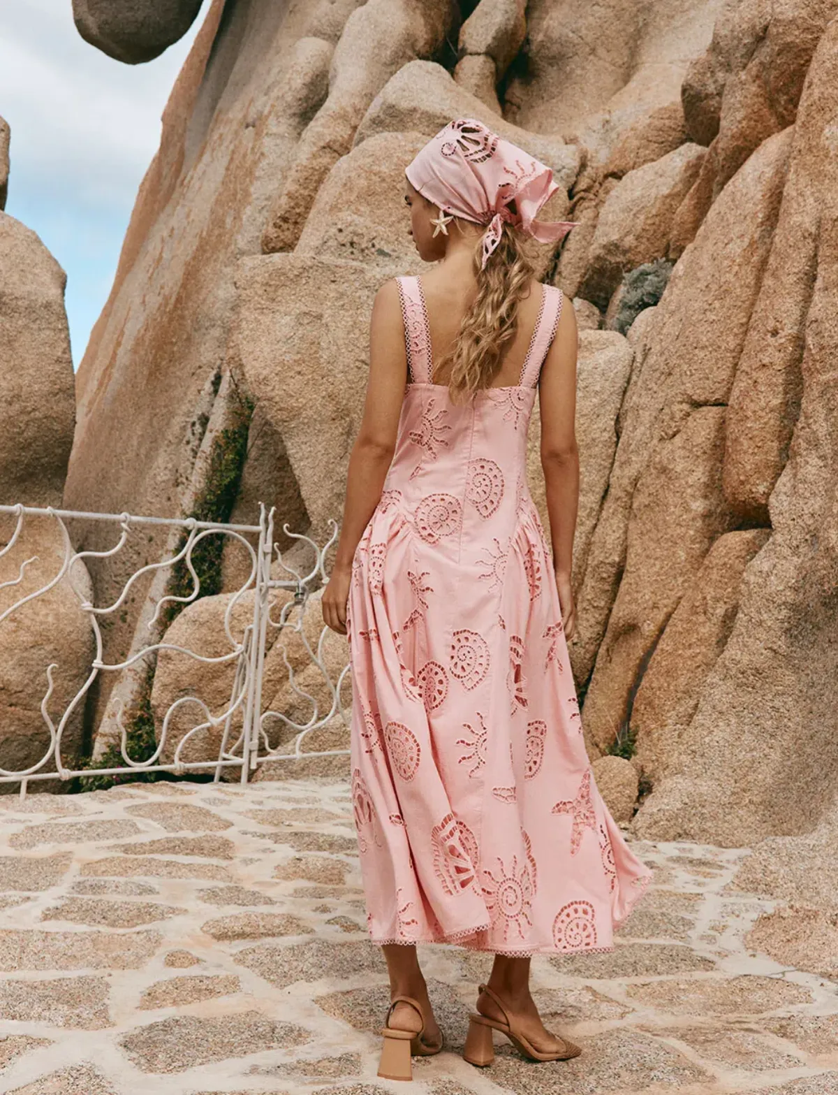 Zaco Biarritz Dress Corallo Rosa Size 8 - Image 3