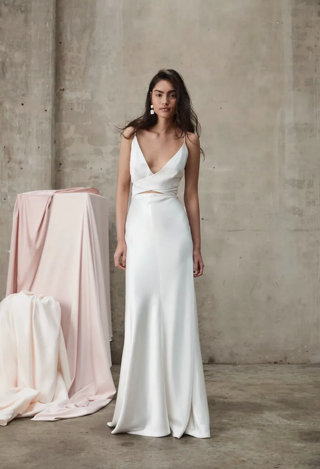 Prea James Bridal Tyler Gown (2 Piece Set) in Ivory Size 10 for rent on The Volte - main image