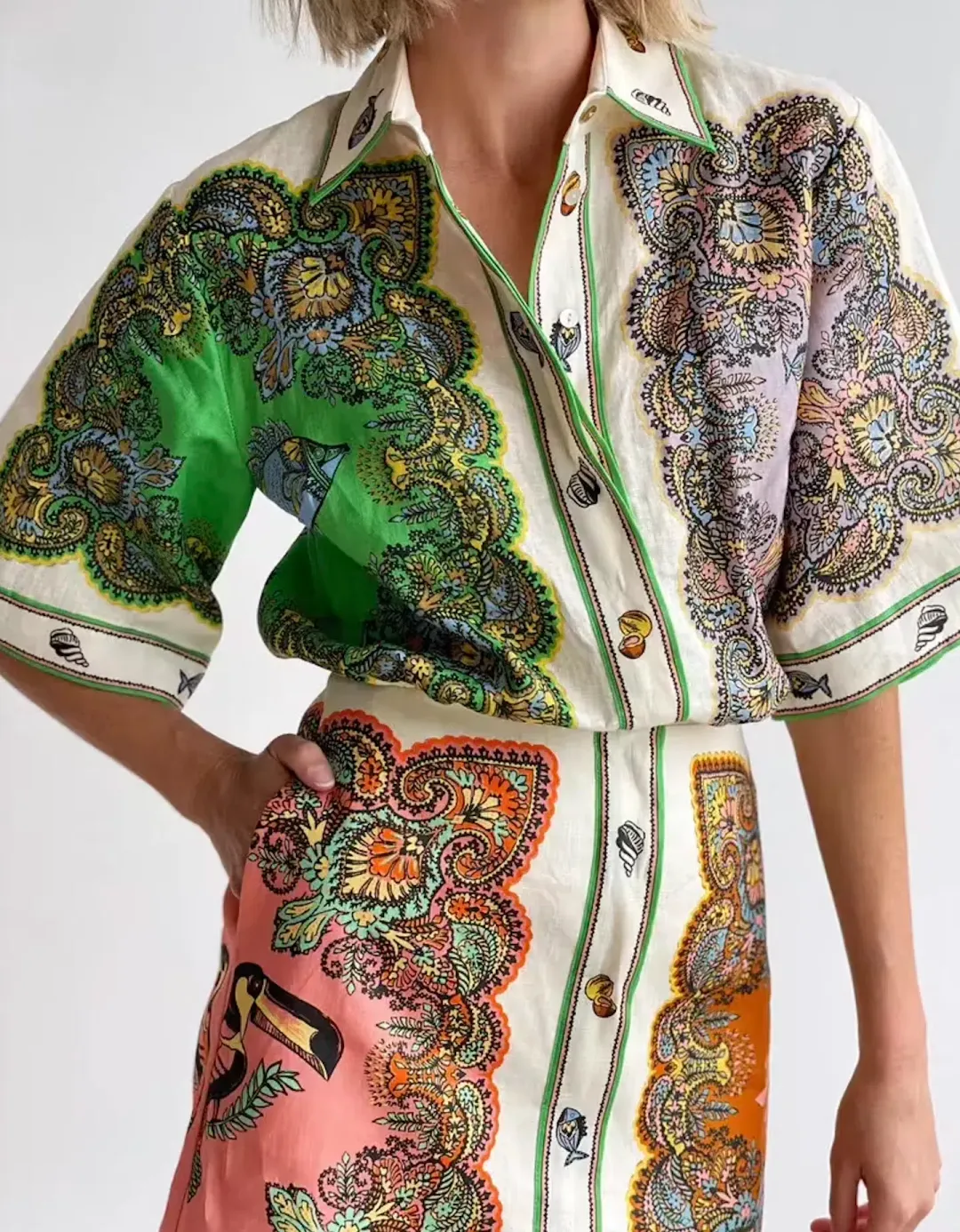 Alémais Trippy Troppo Mini Dress Print Size 12 for rent on The Volte - main image