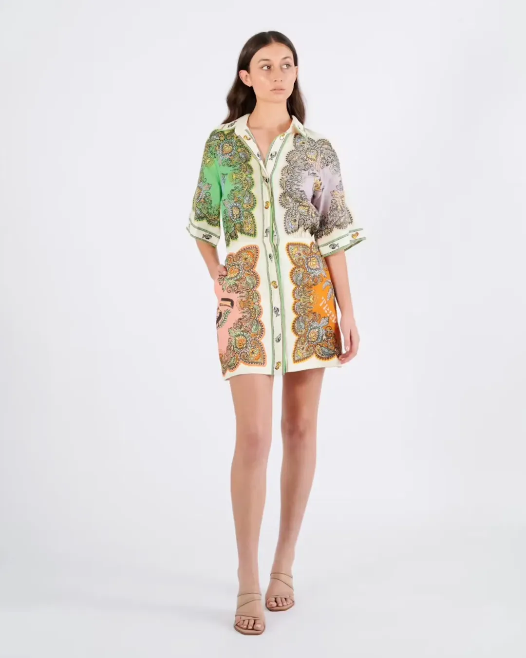 Alémais Trippy Troppo Mini Dress Print Size 12 for rent on The Volte - main image