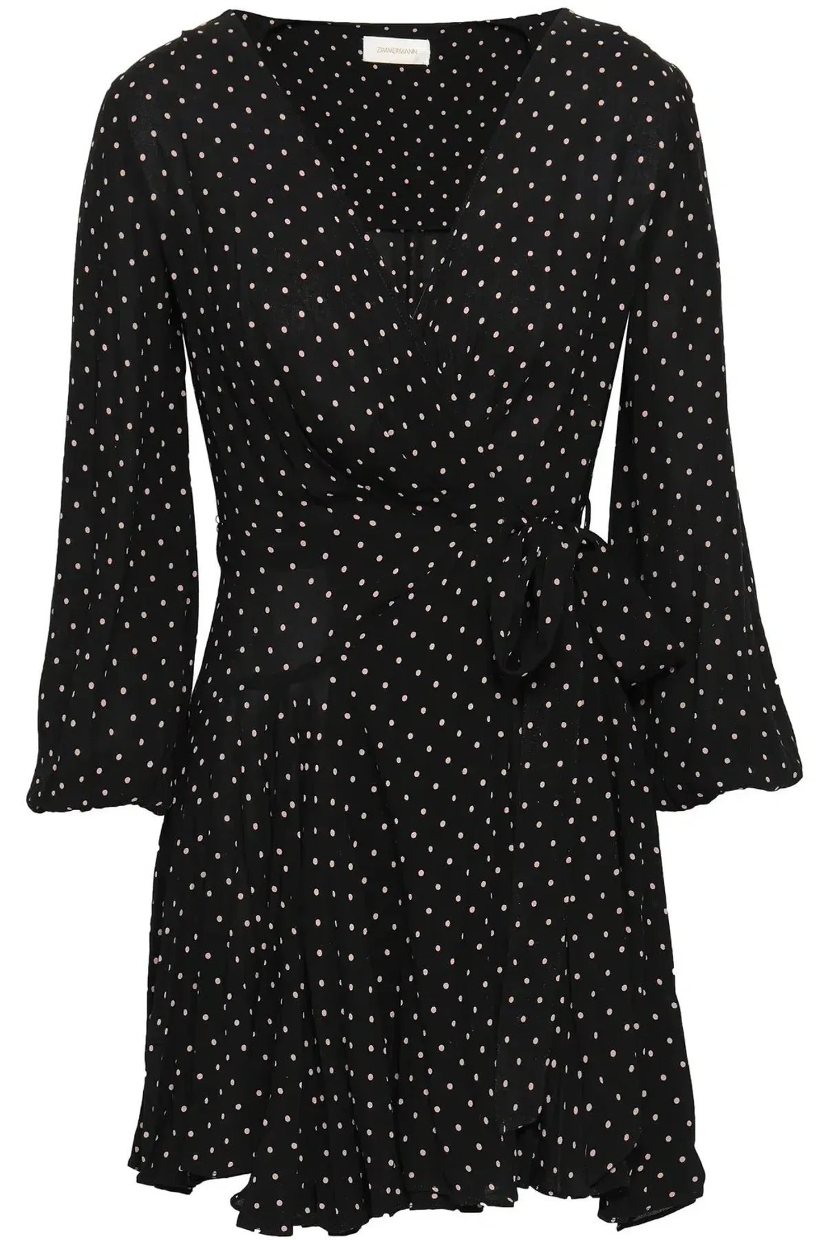 Zimmermann Stranded Wrap Mini Dress Polka Dots Size 0/AU 8 - Image 2