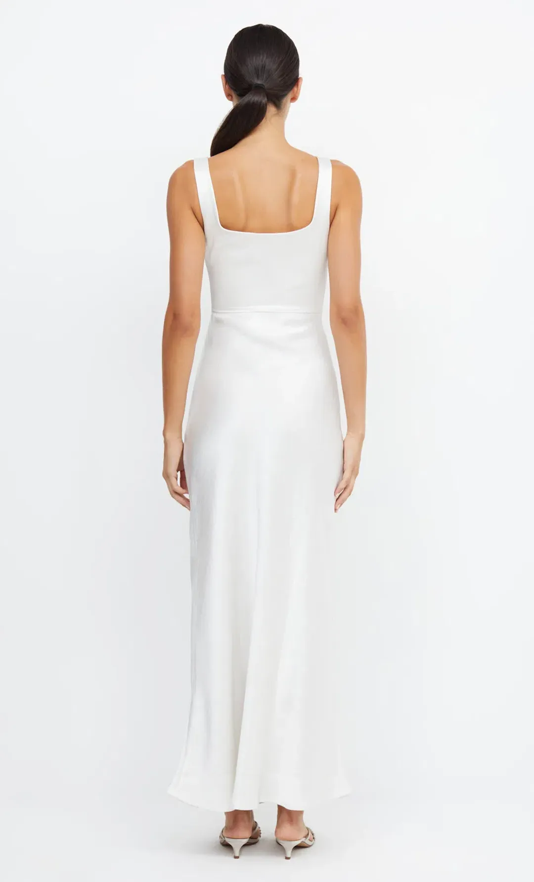 Bec & Bridge The Dreamer Square Neck Dress Ivory Size 10 for rent on The Volte - main image