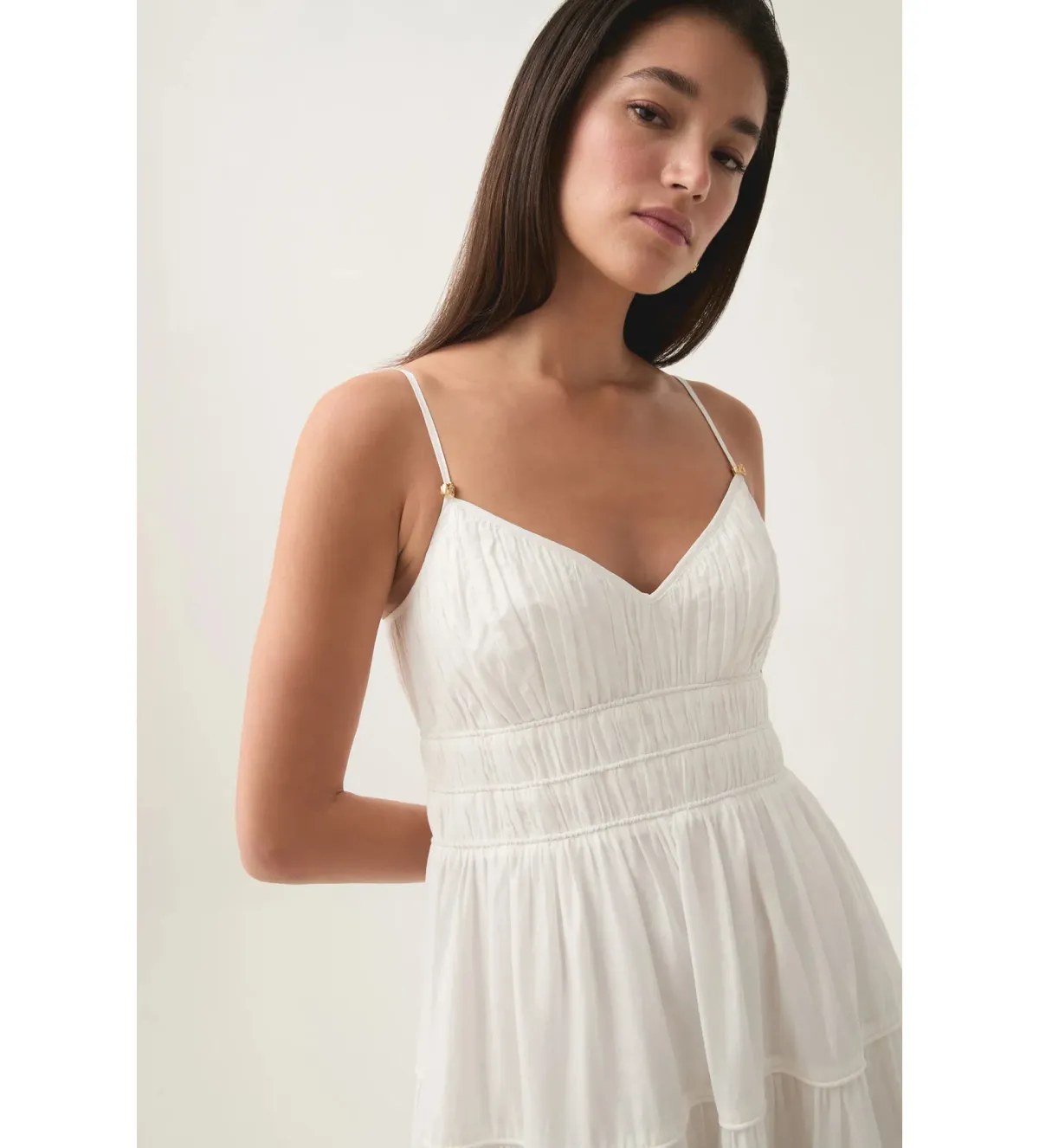 Aje Pendulum Maxi Dress Ivory Size AU 10 - Image 3