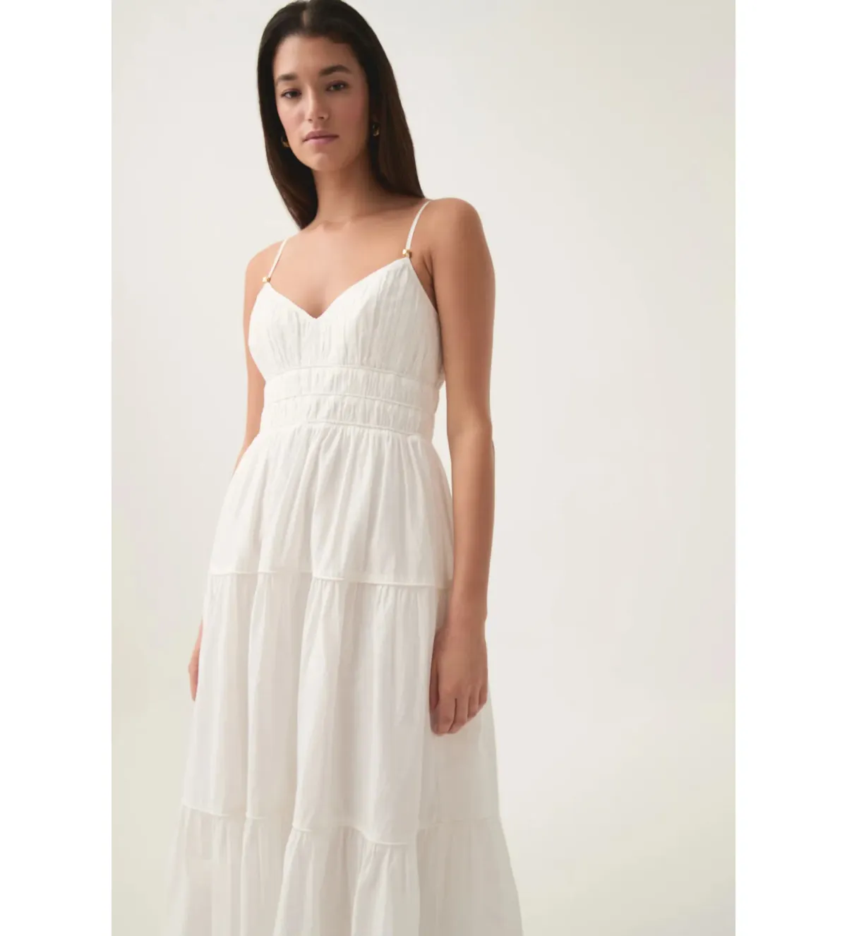 Aje Pendulum Maxi Dress Ivory Size AU 10 - Image 2