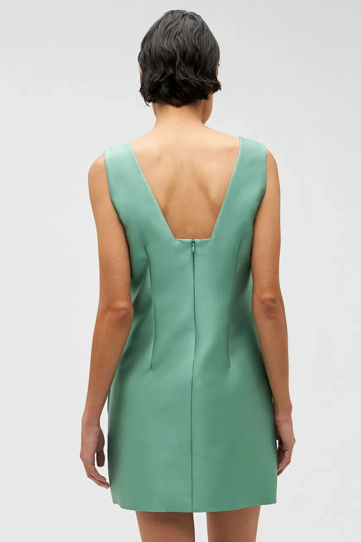 Oroton Embellished Shift Mint Leaf Dress Mini Size AU 12 - Image 2