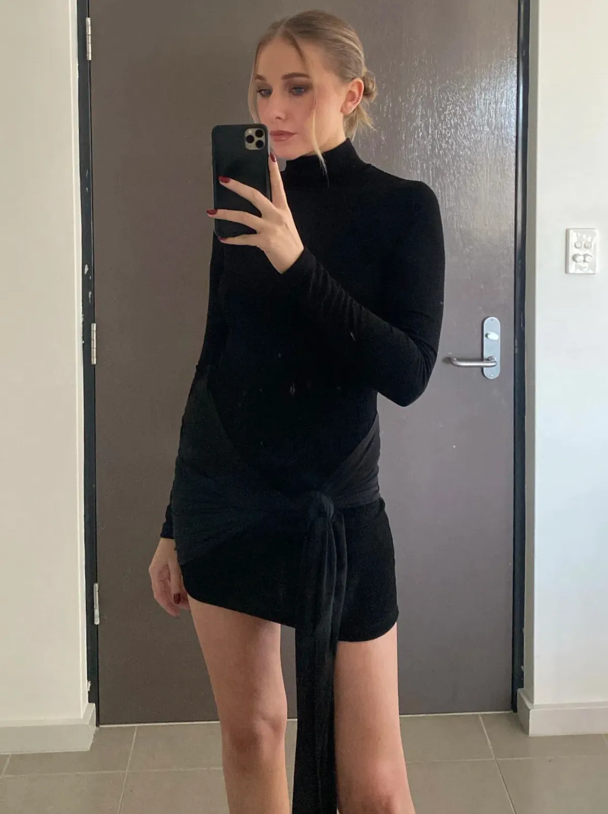 With Harper Lu Textured Wrap Dress AU 8 - Image 3