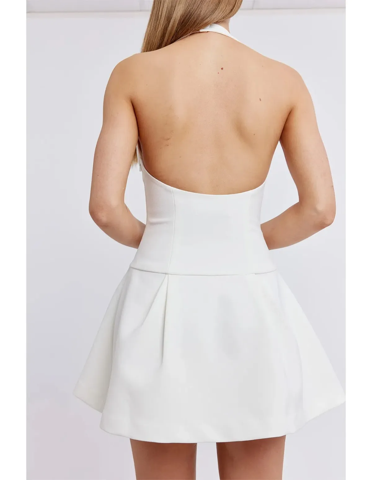 Odd Muse The Ultimate Muse Dropped Hem Mini Dress White Size S/AU 8 - Image 2