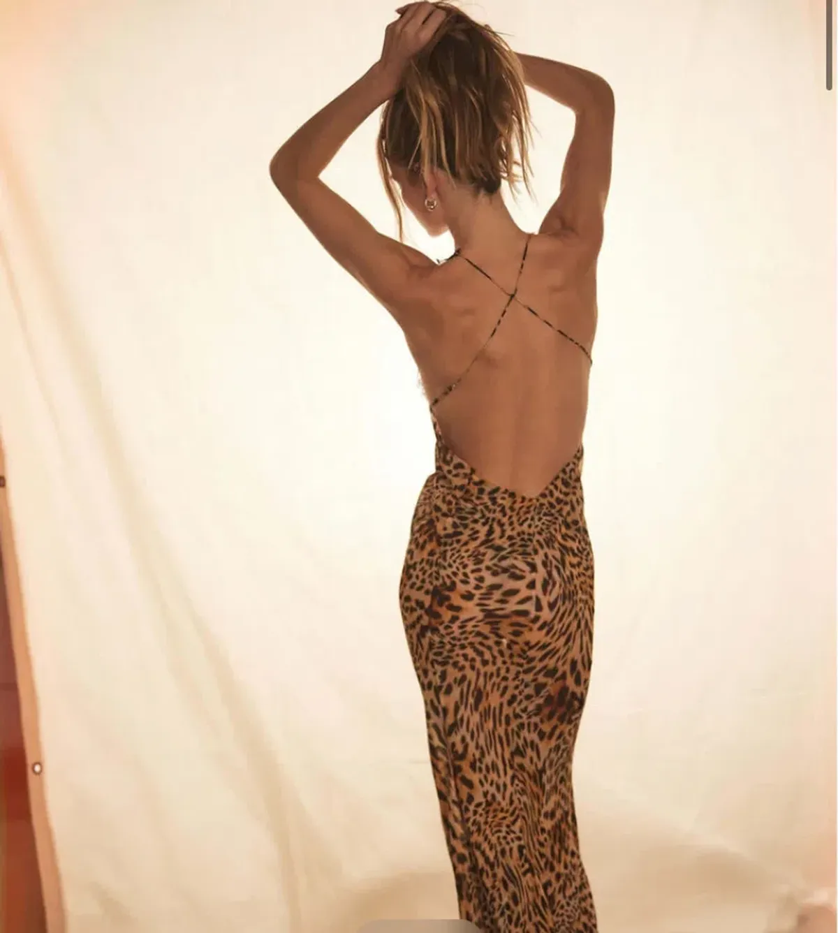Rat and Boa Akima Leopard slip dress Size L - Image 2