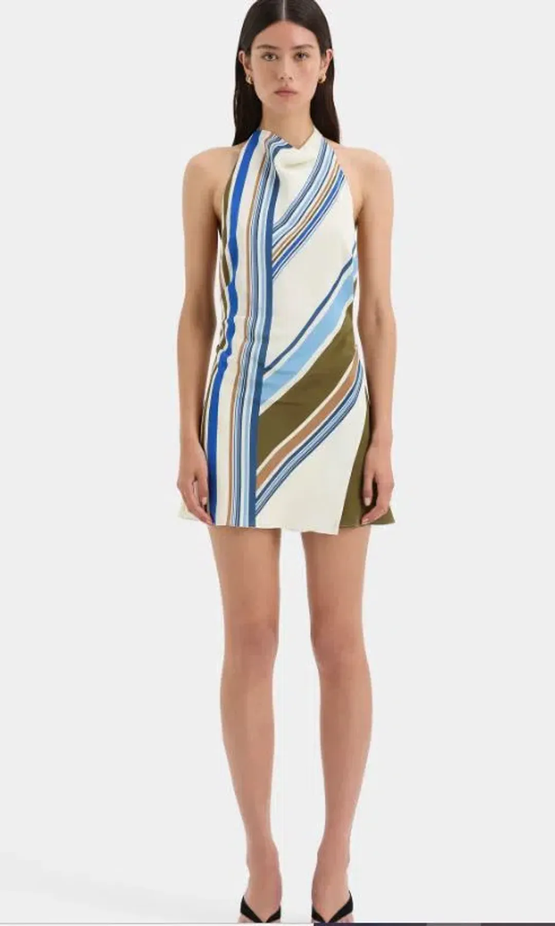 Sir The Label Thistle Halter Mini Dress Multi Size 1 / Aus 8 for rent on The Volte - main image