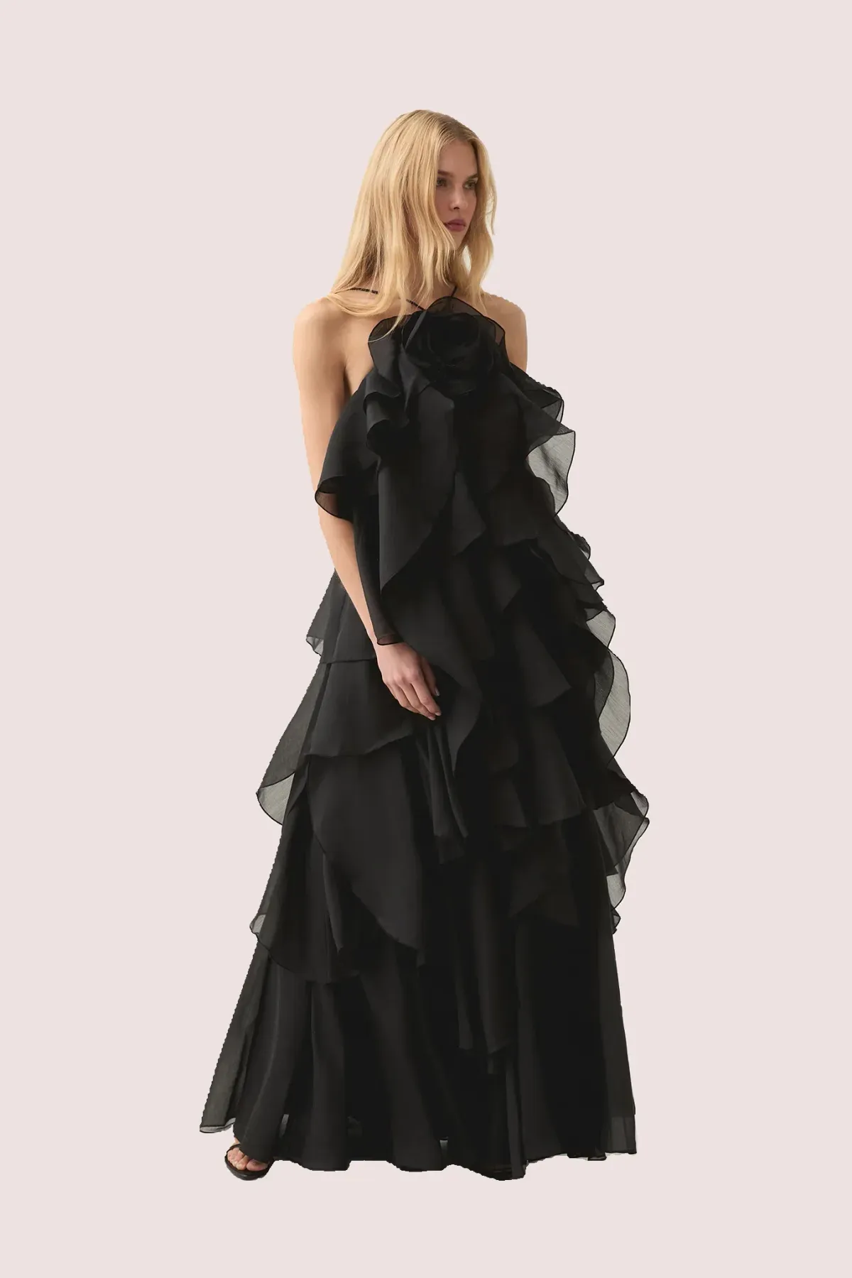 Aje Pandorea Black Maxi Dress Size 10 - Image 3