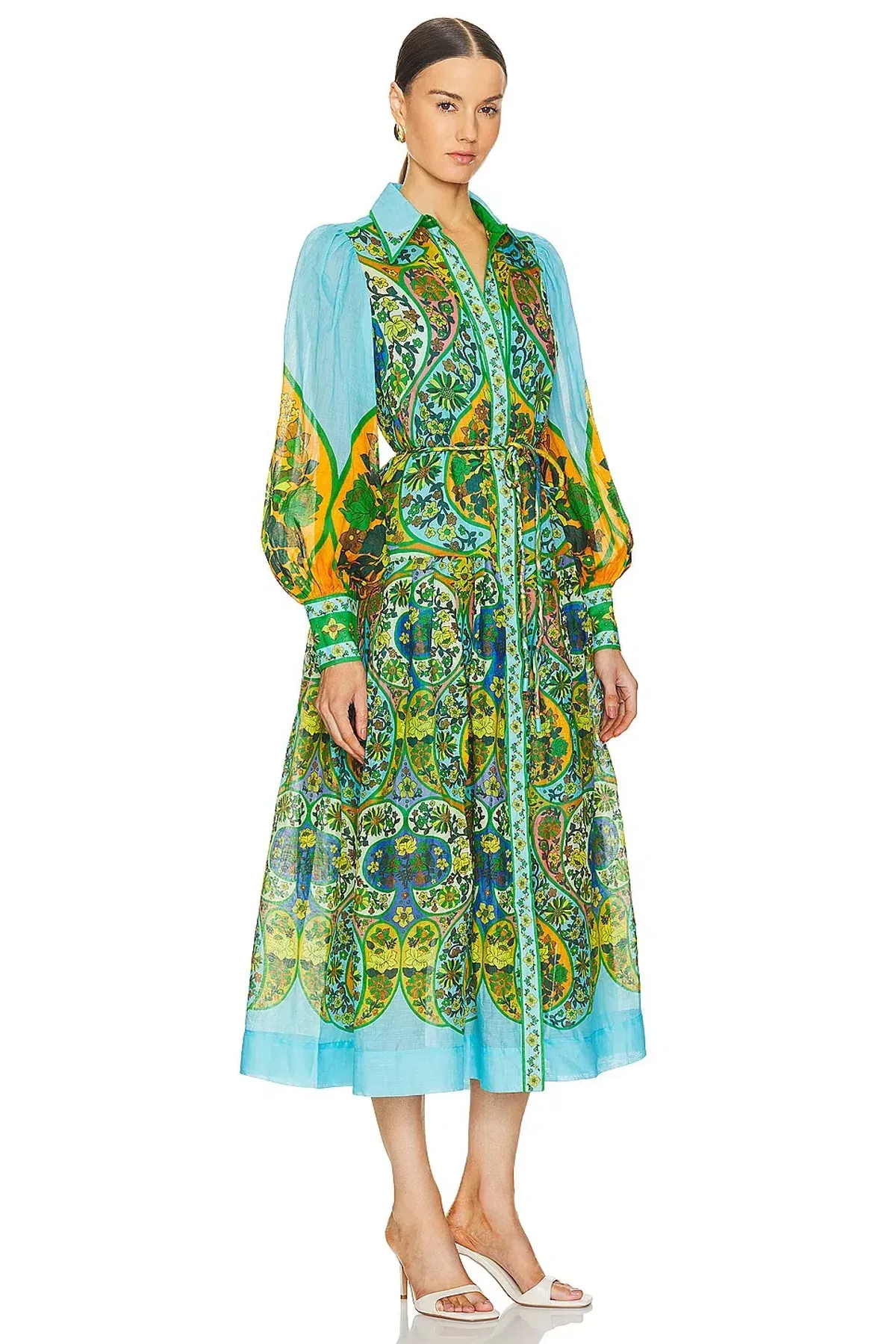 Alemais Sofie Shirtdress Maxi Multi Size 12 - Image 1