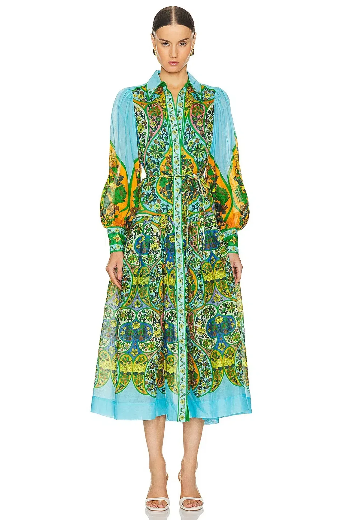 Alemais Sofie Shirtdress Maxi Multi Size 12 - Image 2