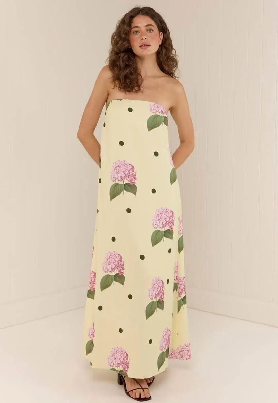 Palm Noosa Alessia Maxi Dress Portofino Polka Dot Print Size 14 for rent on The Volte - main image