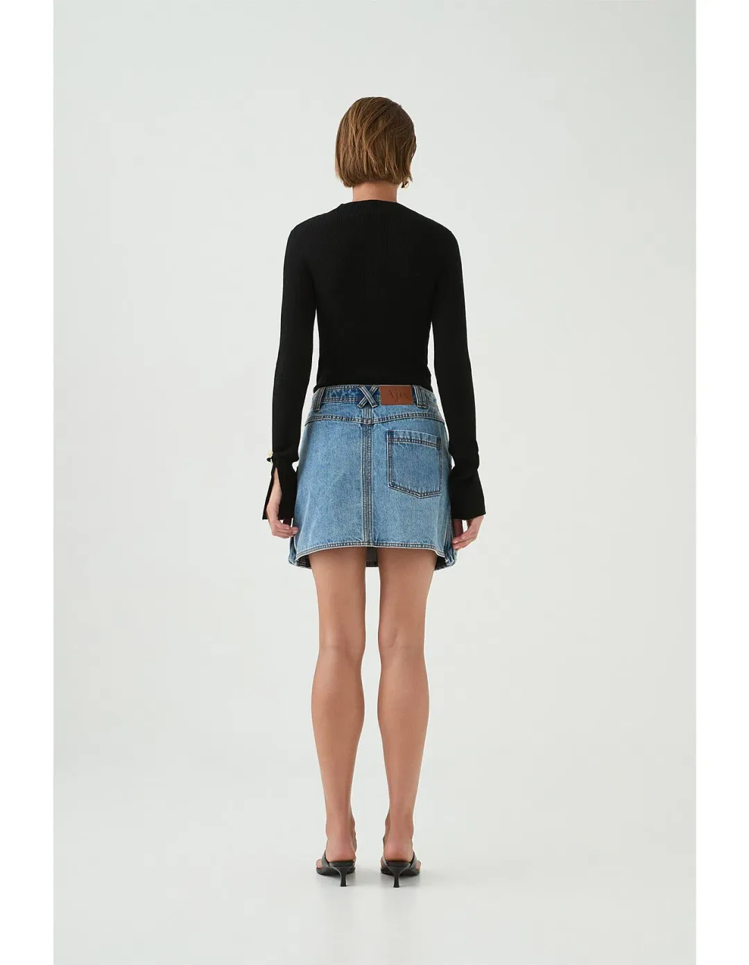 Aje Juno Cargo Micro Mini Skirt Blue Size AU 12 for rent on The Volte - main image