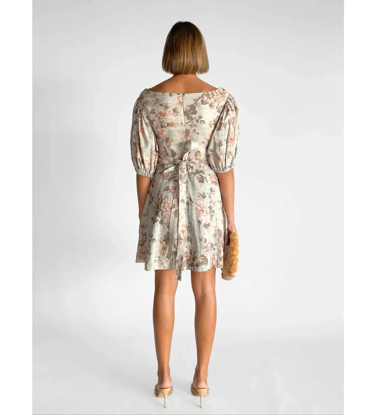 Zimmermann Fleeting Flip Mini Dress Mint Floral Size 12 - Image 3