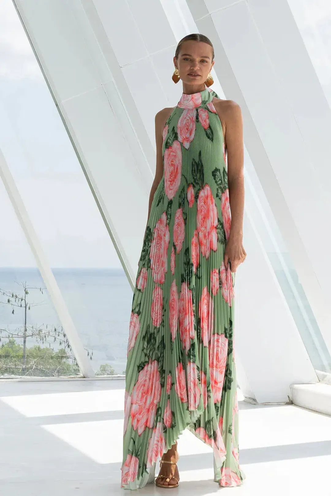 L'Idee Olympia Gown Midi Fleur Rose Size AU 10 for rent on The Volte - main image