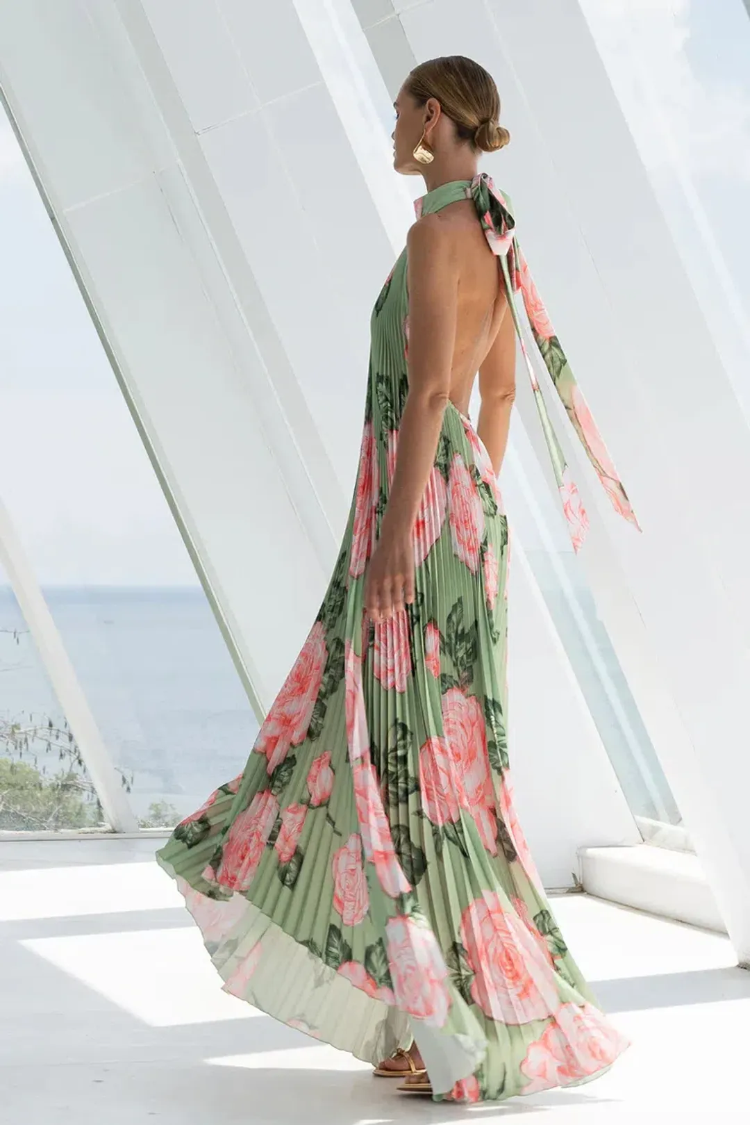 L'Idee Olympia Gown Midi Fleur Rose Size AU 10 for rent on The Volte - main image