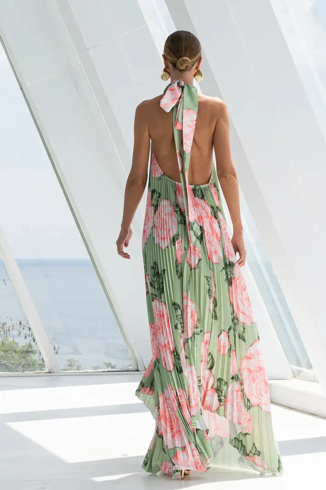 L'Idee Olympia Gown Midi Fleur Rose Size AU 10 for rent on The Volte - main image