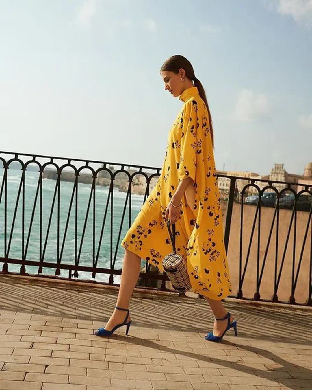 Scanlan Theodore Fanita Dress Yellow Size 8 for rent on The Volte - main image