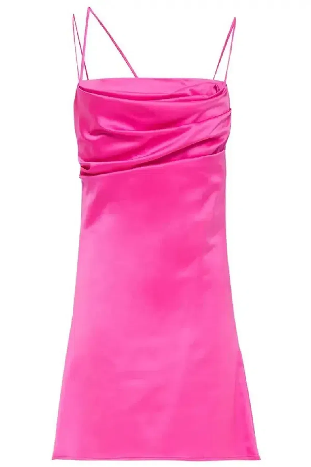 De La Vali Women's Frisco Silk Satin Dress Bright Pink Size 8  for rent on The Volte - main image