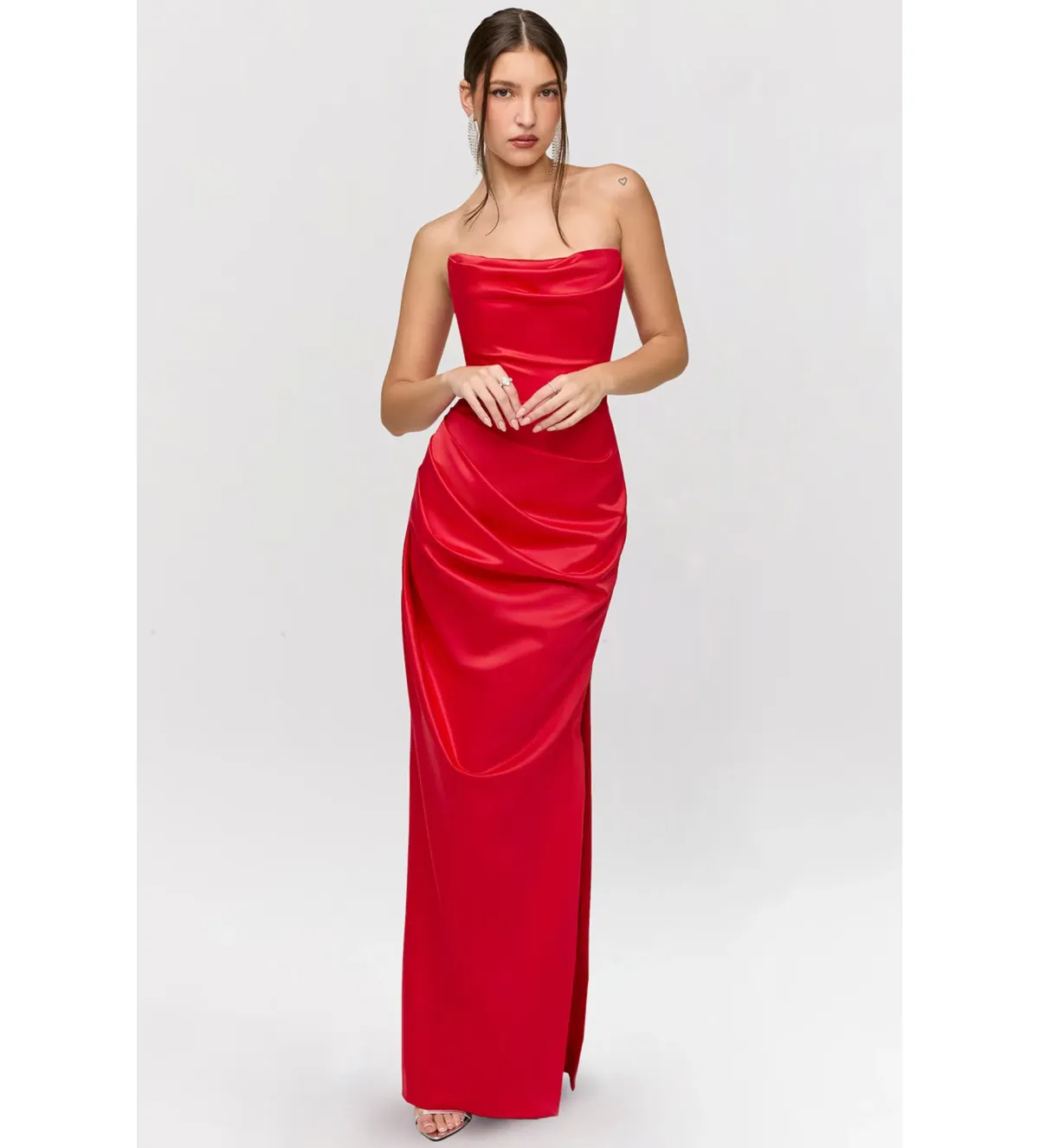 House of CB Adrienne Maxi Dress Red Size M/AU 10 - Image 1