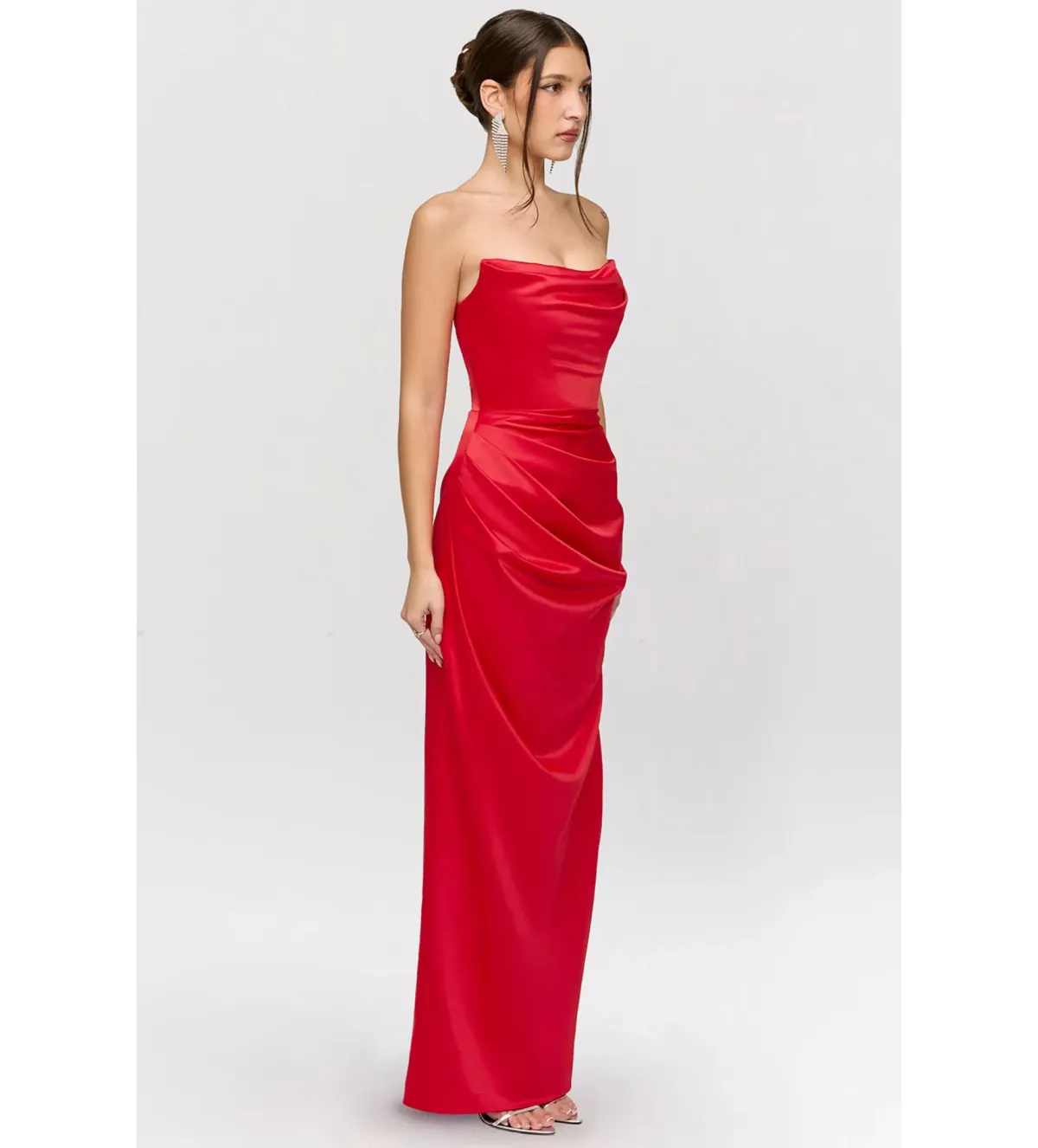 House of CB Adrienne Maxi Dress Red Size M/AU 10 - Image 4