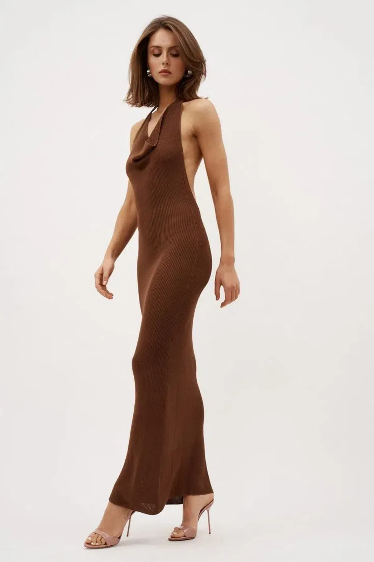 Aya Muse Kala Dress Espresso Size M/AU 10 - Image 1