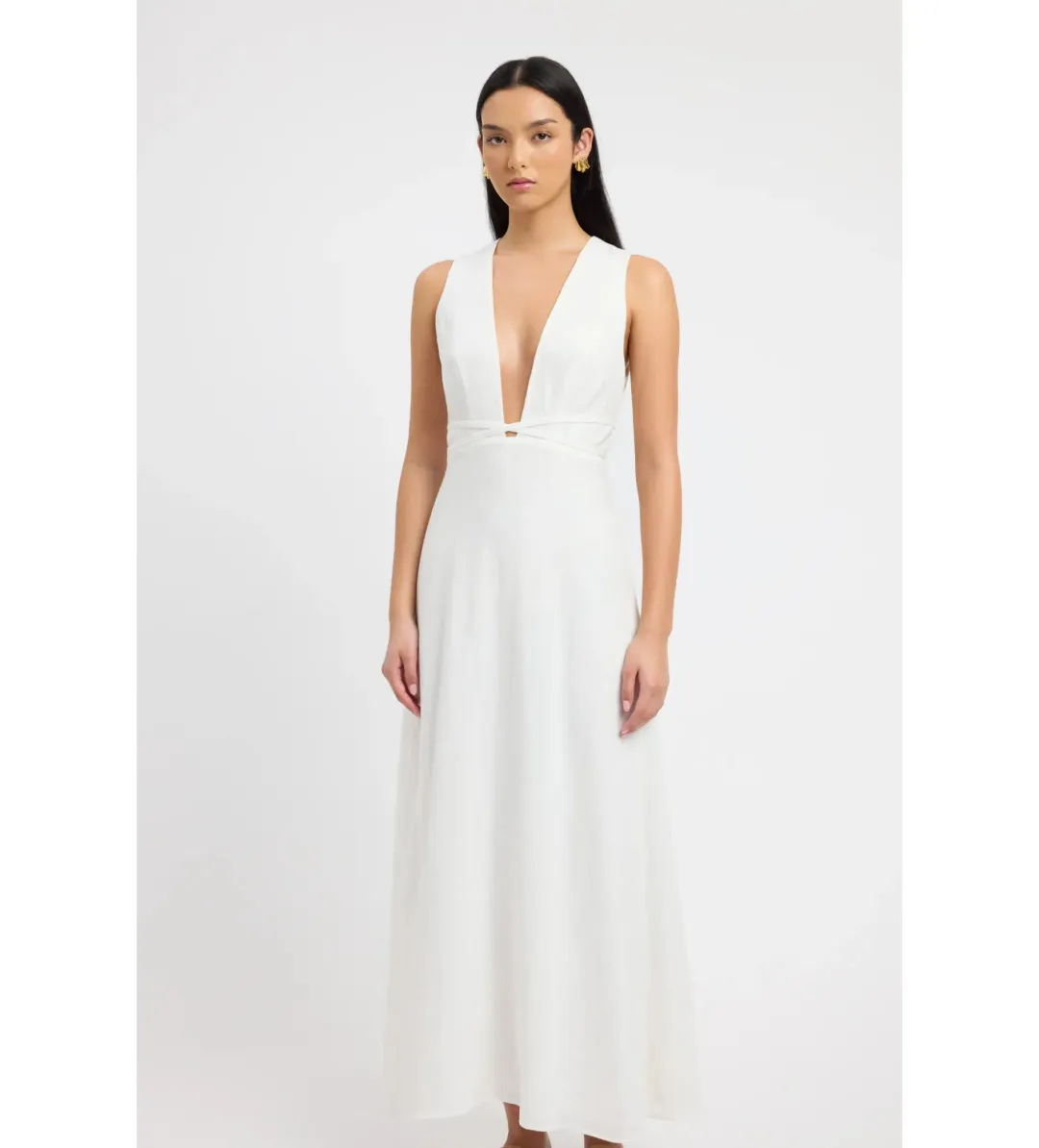 Kookai Hayman Deep Vee Dress AU 6 for rent on The Volte - main image