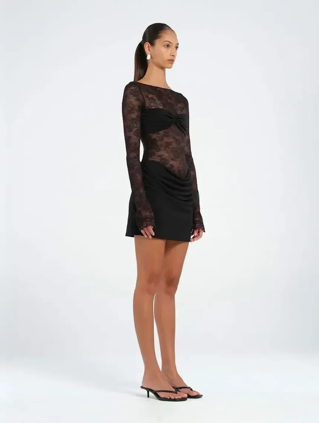 Benni Oskar Mini Dress Black Size 6 for rent on The Volte - main image