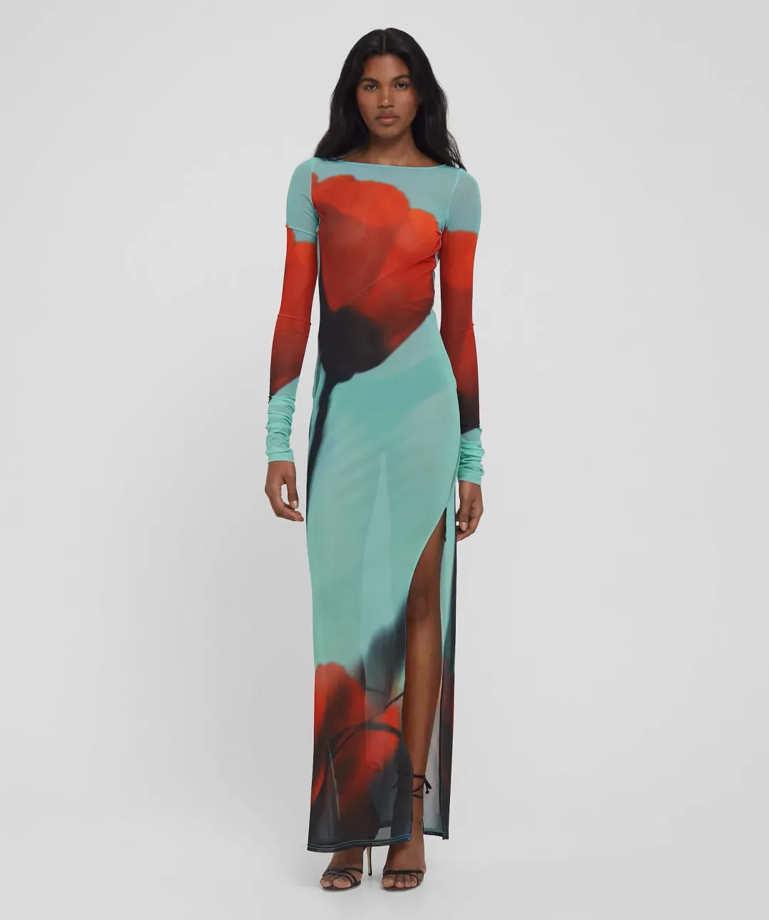 Rat & Boa Santino Mesh Dress Tulip Print Size 6 for rent on The Volte - main image