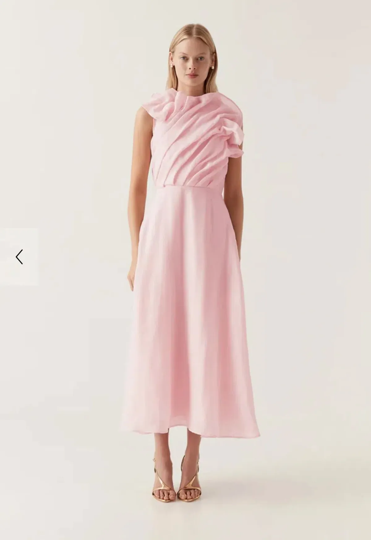 Aje Genesis Midi Dress Pink Size 6 - Image 1
