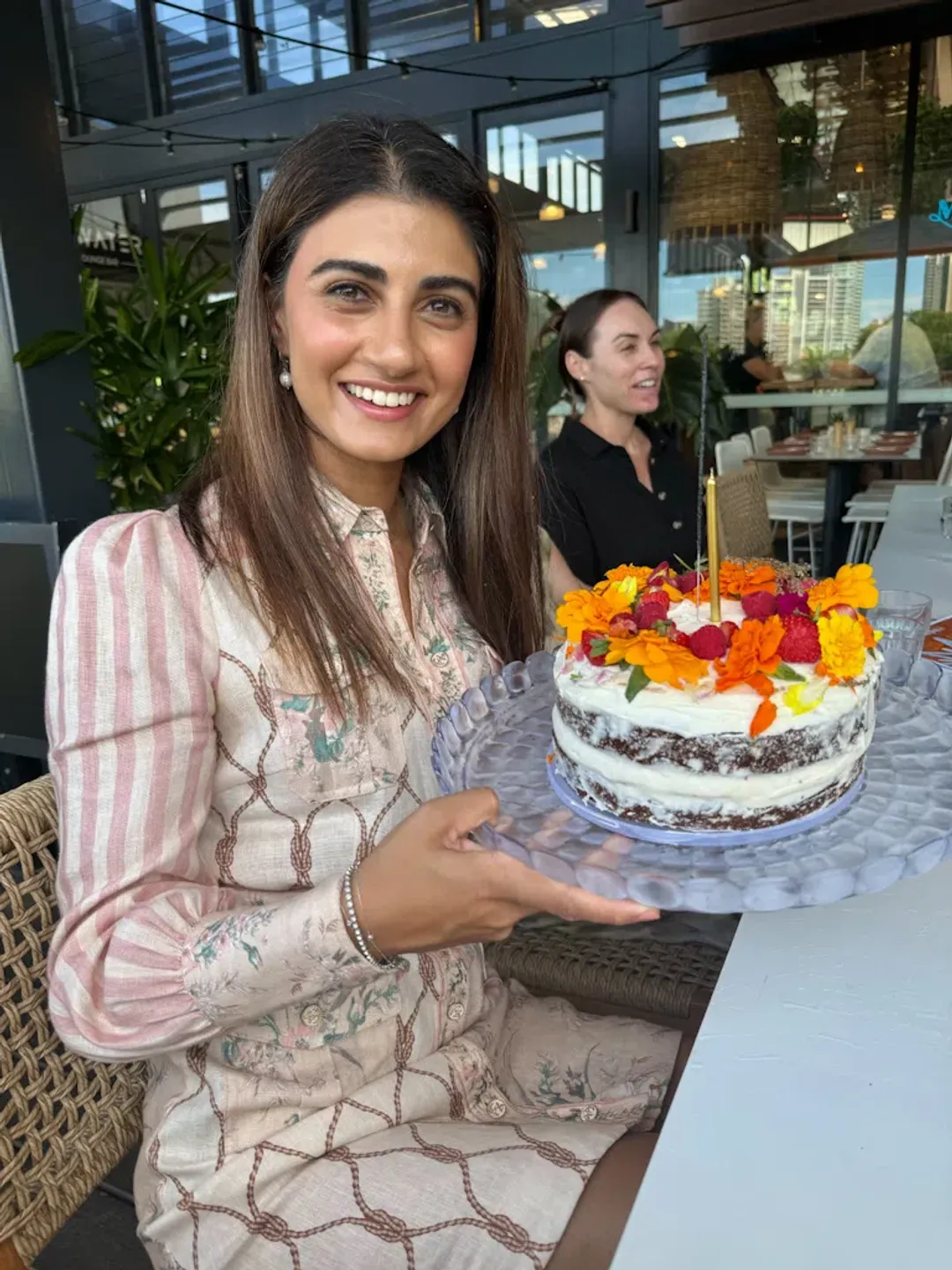 Zimmermann Moonshine Patched Shirt Mini Dress in Spliced Pink 0 / AU 8 for rent on The Volte - main image