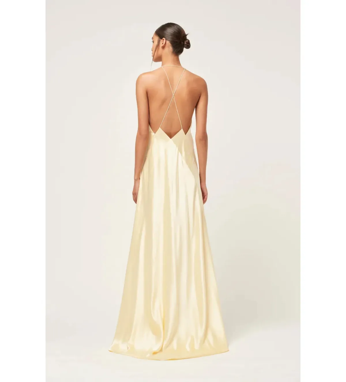 Michael Lo Sordo Bond 007 Paloma Dress Pale Yellow Size 6/XS - Image 3