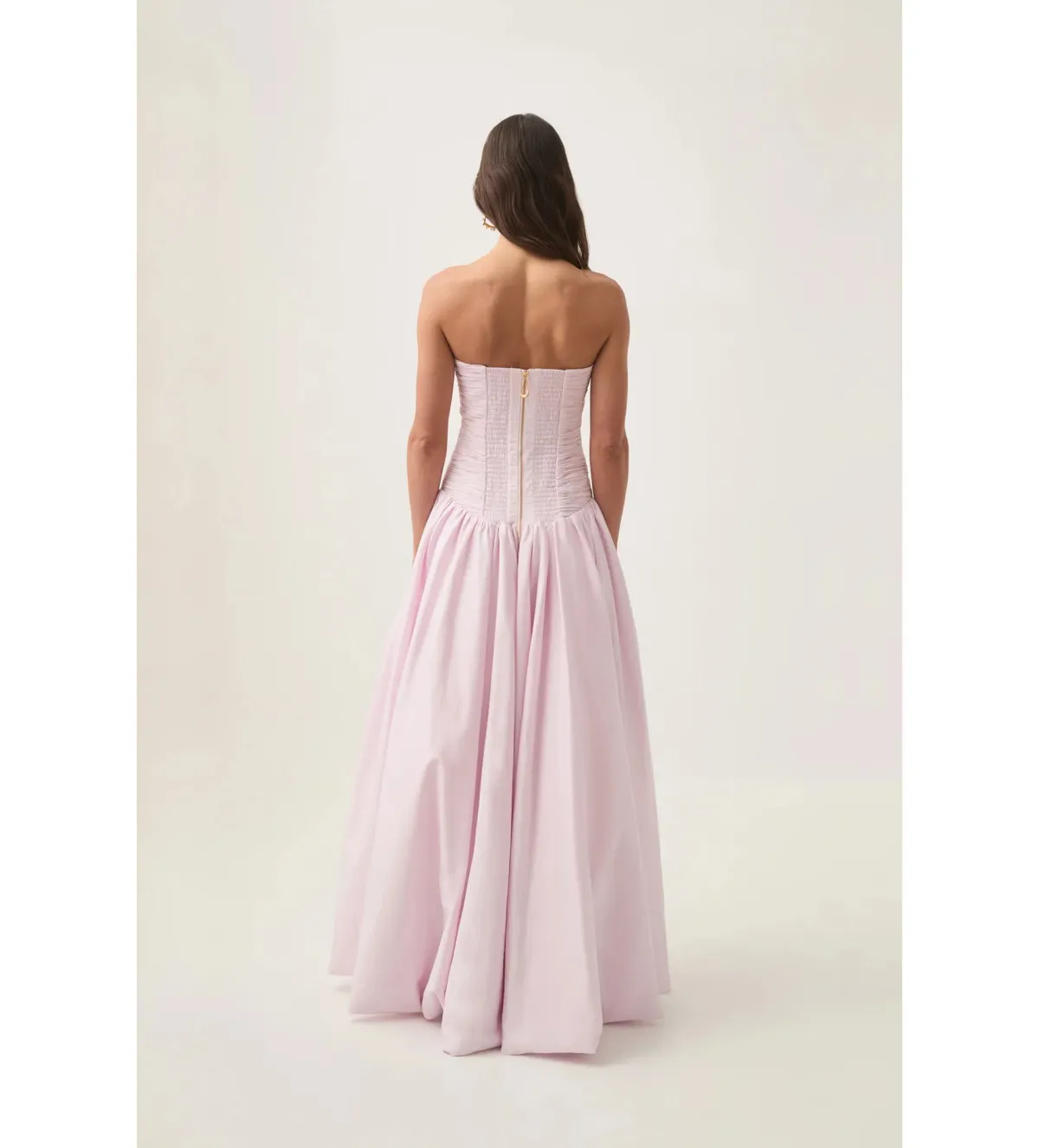 Aje Violette Bubble Hem Maxi Dress Pastel Pink AU 10 - Image 3